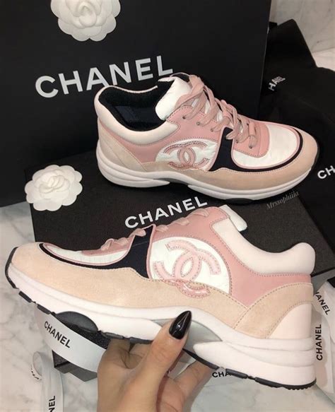 chanel pink heart|pink Chanel sneakers.